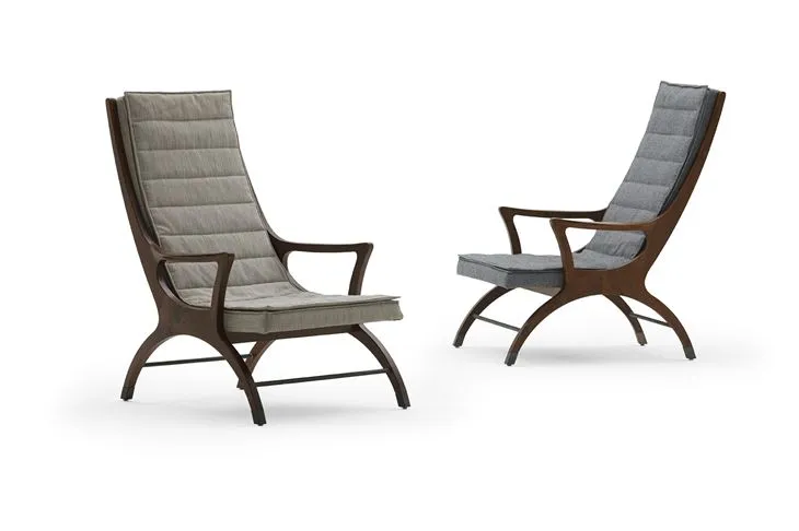 Luxury Villa Apartment Indoor Balcony High Back Lounge Sofa Chair Ottoman Hotel Bedroom Sectional Lounge Chair