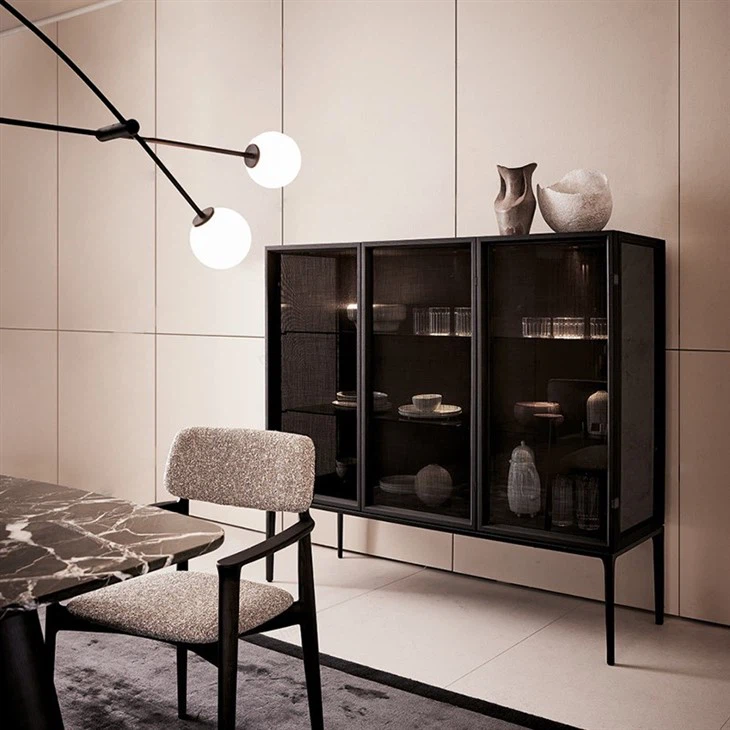 Geometric Bar Cabinet